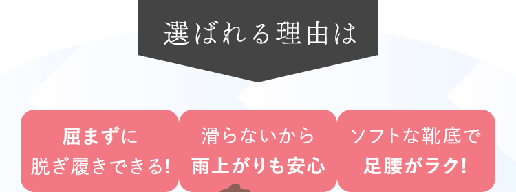 選ばれる理由は